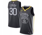 Golden State Warriors #30 Stephen Curry Swingman Black Alternate Basketball Jersey - Statement Edition