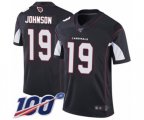 Arizona Cardinals #19 KeeSean Johnson Black Alternate Vapor Untouchable Limited Player 100th Season Football Jersey