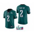 Philadelphia Eagles #2 Darius Slay JR Green Super Bowl LVII Patch Vapor Untouchable Limited Stitched Jersey