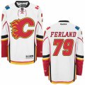 Calgary Flames #79 Michael Ferland Authentic White Away NHL Jersey