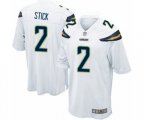 Los Angeles Chargers #2 Easton Stick Game White Football Jersey