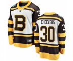 Boston Bruins #30 Gerry Cheevers White 2019 Winter Classic Fanatics Branded Breakaway NHL Jersey