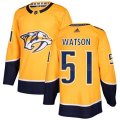 Nashville Predators #51 Austin Watson Premier Gold Home NHL Jersey