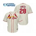St. Louis Cardinals #28 Adolis Garcia Authentic Cream Alternate Cool Base Baseball Player Jersey
