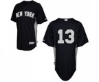 New York Yankees #13 Alex Rodriguez Replica Black 2011 Road Cool Base BP Baseball Jersey