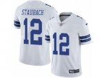 Dallas Cowboys #12 Roger Staubach Vapor Untouchable Limited White NFL Jersey