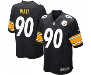 Pittsburgh Steelers #90 T. J. Watt Game Black Team Color Football Jersey
