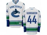 Vancouver Canucks #44 Erik Gudbranson Authentic White Away NHL Jersey