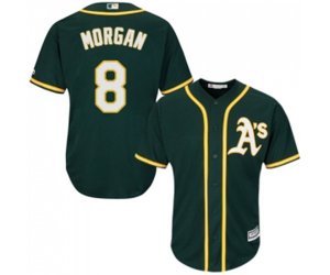 Oakland Athletics #8 Joe Morgan Replica Green Alternate 1 Cool Base Baseball Jersey
