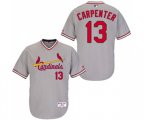 St. Louis Cardinals #13 Matt Carpenter Authentic Grey 1978 Turn Back The Clock Baseball Jersey