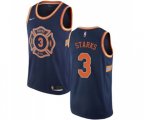 New York Knicks #3 John Starks Swingman Navy Blue NBA Jersey - City Edition