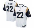 Los Angeles Rams #22 Marcus Peters Game White Football Jersey