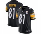 Pittsburgh Steelers #81 Zach Gentry Black Team Color Vapor Untouchable Limited Player Football Jersey