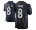 New York Giants #8 Daniel Jones Limited Black City Edition Football Jersey