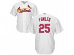 St. Louis Cardinals #25 Dexter Fowler Replica White Home Cool Base MLB Jersey