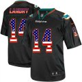Miami Dolphins #14 Jarvis Landry Elite Black USA Flag Fashion NFL Jersey