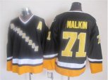 Pittsburgh Penguins #71 Evgeni Malkin black-yellow jerseys
