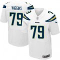 Los Angeles Chargers #79 Kenny Wiggins Elite White NFL Jersey