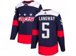 Washington Capitals #5 Rod Langway Navy Authentic 2018 Stadium Series Stitched NHL Jersey