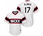 Chicago White Sox #17 Yonder Alonso Replica White 2013 Alternate Home Cool Base Baseball Jersey