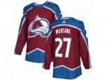 Colorado Avalanche #27 John Wensink Burgundy Home Authentic Stitched NHL Jersey