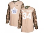 Toronto Maple Leafs #34 Auston Matthews Camo Authentic 2017 Veterans Day Stitched NHL Jersey