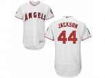 Los Angeles Angels of Anaheim #44 Reggie Jackson White Flexbase Authentic Collection MLB Jersey
