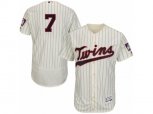 Minnesota Twins #7 Joe Mauer Cream Flexbase Authentic Collection MLB Jersey
