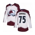Colorado Avalanche #75 Justus Annunen Authentic White Away NHL Jersey