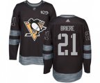 Adidas Pittsburgh Penguins #21 Michel Briere Authentic Black 1917-2017 100th Anniversary NHL Jersey