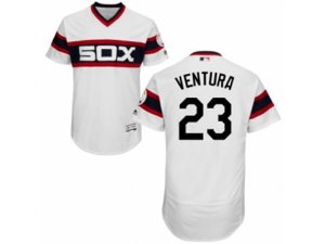 Chicago White Sox #23 Robin Ventura White Flexbase Authentic Collection MLB Jersey