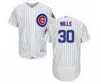 Chicago Cubs Alec Mills White Home Flex Base Authentic Collection Baseball Player Jersey