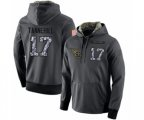Tennessee Titans #17 Ryan Tannehill Stitched Black Anthracite Salute to Service Player Performance Hoodie
