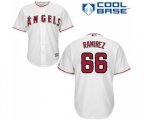 Los Angeles Angels of Anaheim #66 J. C. Ramirez Replica White Home Cool Base Baseball Jersey