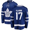Toronto Maple Leafs #17 Wendel Clark Fanatics Branded Royal Blue Home Breakaway NHL Jersey