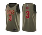Cleveland Cavaliers #3 George Hill Green Salute to Service NBA Swingman Jersey