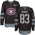 Montreal Canadiens #83 Ales Hemsky Premier Black 1917-2017 100th Anniversary NHL Jersey