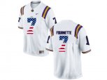 2016 US Flag Fashion 2016 Men's LSU Tigers Leonard Fournette #7 College Football Limited Jersey - White