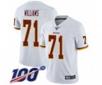 Washington Redskins #71 Trent Williams White Vapor Untouchable Limited Player 100th Season Football Jersey