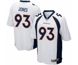Denver Broncos #93 Dre\'Mont Jones Game White Football Jersey