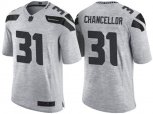 Seattle Seahawks #31 Kam Chancellor 2016 Gridiron Gray II NFL Limited Jersey