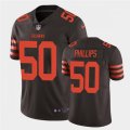 Cleveland Browns #50 Jacob Phillips Nike Brown Color Rush Legend Player Jersey