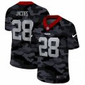 Oakland Raiders #28 Josh Jacobs Camo 2020 Nike Limited Jersey
