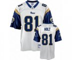 Los Angeles Rams #81 Torry Holt Premier EQT White Throwback Football Jersey