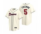 Atlanta Braves Freddie Freeman Nike Cream 2020 Replica Alternate Jersey