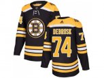 Adidas Boston Bruins #74 Jake DeBrusk Black Home Authentic Stitched NHL Jersey