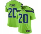 Seattle Seahawks #20 Rashaad Penny Limited Green Rush Vapor Untouchable Football Jersey