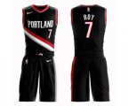 Portland Trail Blazers #7 Brandon Roy Swingman Black Basketball Suit Jersey - Icon Edition