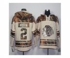 Chicago Blackhawks #2 Duncan Keith Cream Camo Stitched NHL Jersey