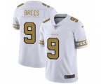 New Orleans Saints #9 Drew Brees White Team Logo Cool Edition Jersey